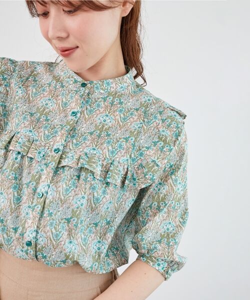 le.coeur blanc / ルクールブラン シャツ・ブラウス | リバティアソートフリルブラウス | 詳細4