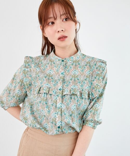 le.coeur blanc / ルクールブラン シャツ・ブラウス | リバティアソートフリルブラウス | 詳細8