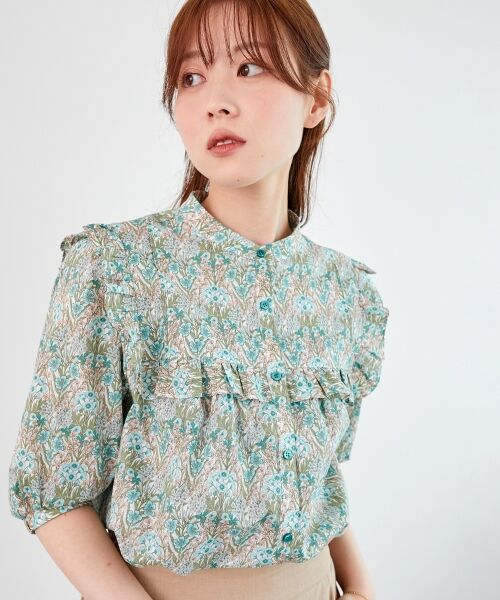 le.coeur blanc / ルクールブラン シャツ・ブラウス | リバティアソートフリルブラウス | 詳細9