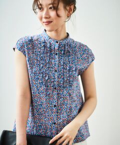 le.coeur blanc / ルクールブラン シャツ・ブラウス | リバティアソートフロントフリルフレンチブラウス