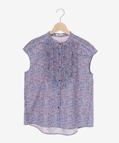 le.coeur blanc / ルクールブラン シャツ・ブラウス | リバティアソートフロントフリルフレンチブラウス | 詳細1