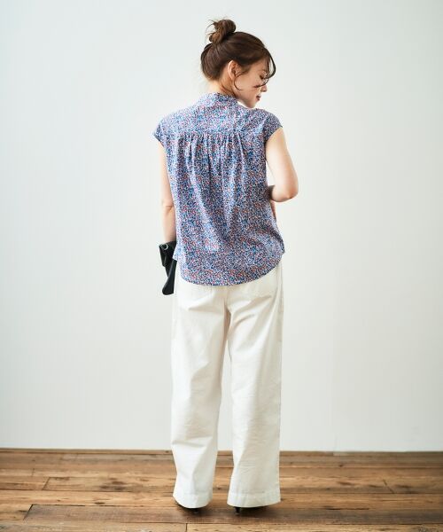 le.coeur blanc / ルクールブラン シャツ・ブラウス | リバティアソートフロントフリルフレンチブラウス | 詳細11