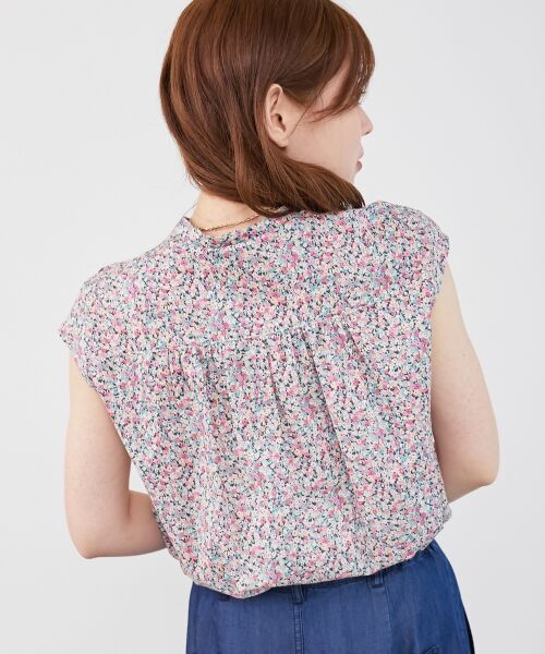 le.coeur blanc / ルクールブラン シャツ・ブラウス | リバティアソートフロントフリルフレンチブラウス | 詳細16