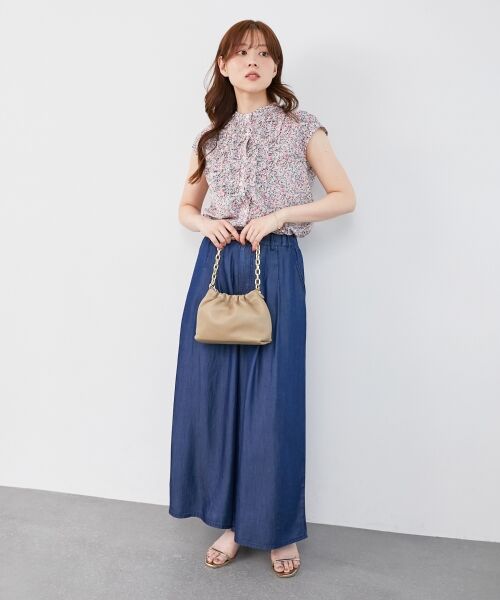 le.coeur blanc / ルクールブラン シャツ・ブラウス | リバティアソートフロントフリルフレンチブラウス | 詳細18