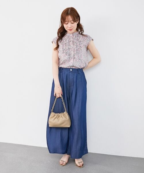 le.coeur blanc / ルクールブラン シャツ・ブラウス | リバティアソートフロントフリルフレンチブラウス | 詳細19