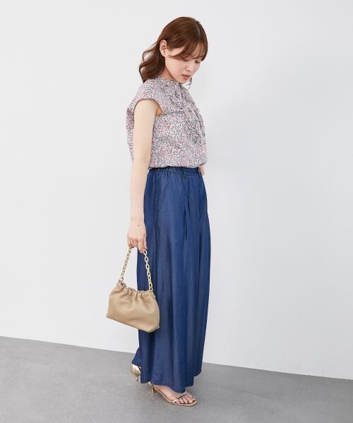 le.coeur blanc / ルクールブラン シャツ・ブラウス | リバティアソートフロントフリルフレンチブラウス | 詳細20