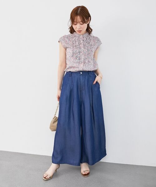 le.coeur blanc / ルクールブラン シャツ・ブラウス | リバティアソートフロントフリルフレンチブラウス | 詳細22