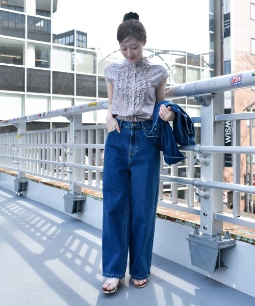 le.coeur blanc / ルクールブラン シャツ・ブラウス | リバティアソートフロントフリルフレンチブラウス | 詳細26