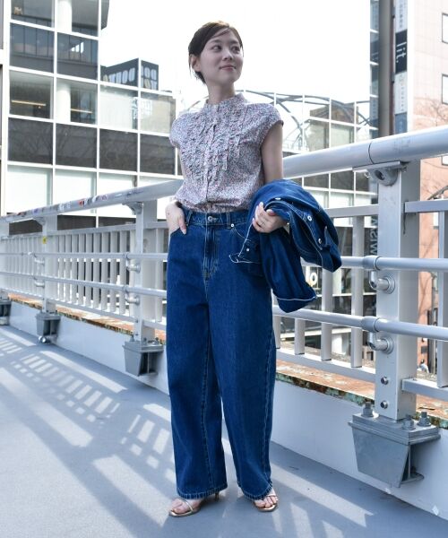 le.coeur blanc / ルクールブラン シャツ・ブラウス | リバティアソートフロントフリルフレンチブラウス | 詳細27