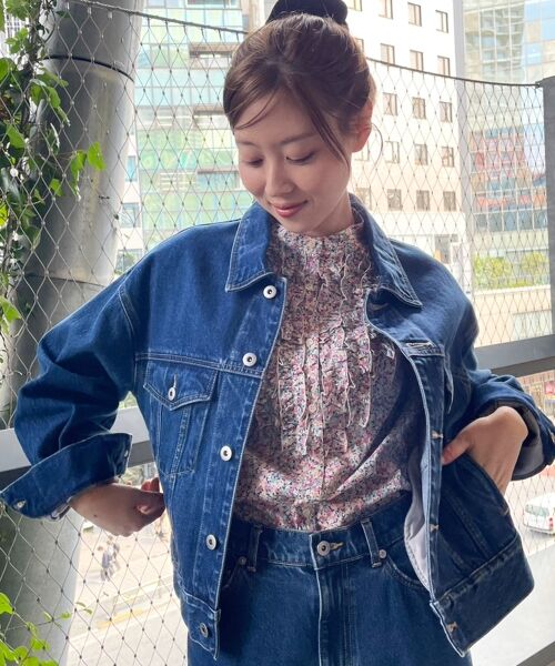 le.coeur blanc / ルクールブラン シャツ・ブラウス | リバティアソートフロントフリルフレンチブラウス | 詳細28