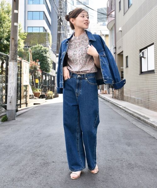 le.coeur blanc / ルクールブラン シャツ・ブラウス | リバティアソートフロントフリルフレンチブラウス | 詳細30