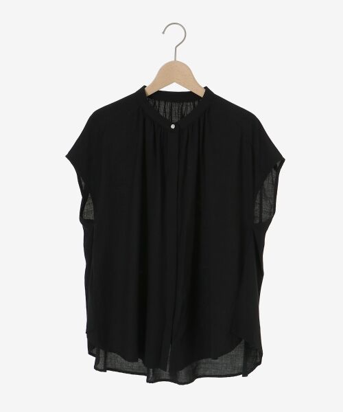 le.coeur blanc / ルクールブラン シャツ・ブラウス | 《手洗い可能》T/R追撚フレンチスリーブブラウス | 詳細15