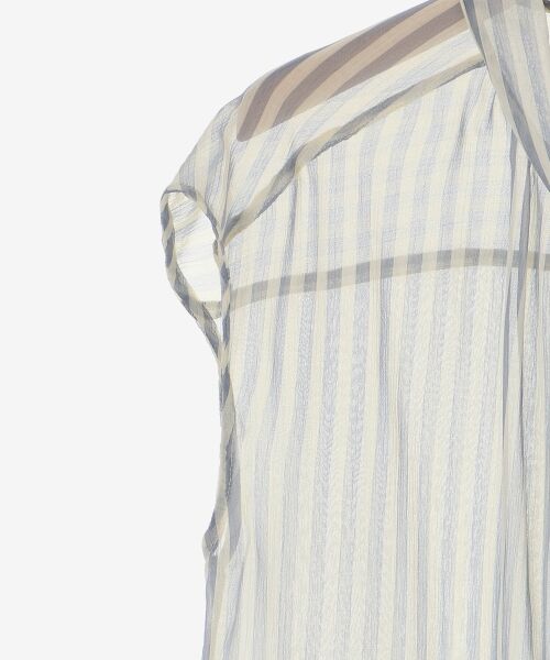 le.coeur blanc / ルクールブラン シャツ・ブラウス | 《手洗い可能》楊柳シアーストライプボウタイブラウス | 詳細27