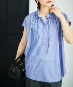 le.coeur blanc / ルクールブラン シャツ・ブラウス | ストライプフリルカラーブラウス