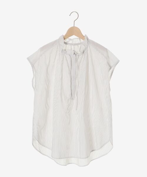le.coeur blanc / ルクールブラン シャツ・ブラウス | ストライプフリルカラーブラウス | 詳細1