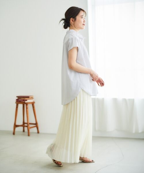 le.coeur blanc / ルクールブラン シャツ・ブラウス | ストライプフリルカラーブラウス | 詳細13