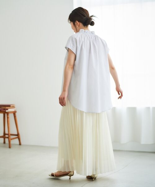 le.coeur blanc / ルクールブラン シャツ・ブラウス | ストライプフリルカラーブラウス | 詳細14