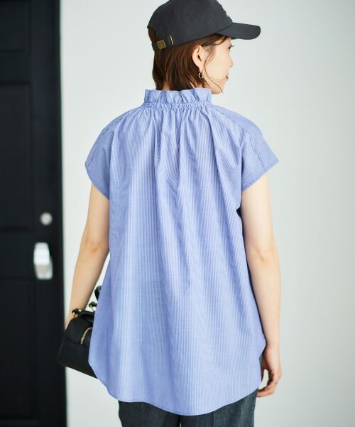 le.coeur blanc / ルクールブラン シャツ・ブラウス | ストライプフリルカラーブラウス | 詳細23