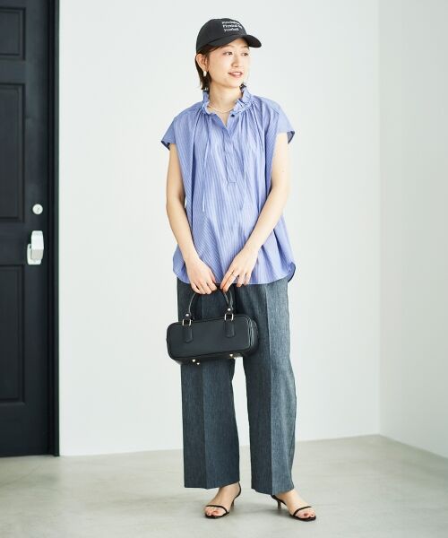 le.coeur blanc / ルクールブラン シャツ・ブラウス | ストライプフリルカラーブラウス | 詳細27