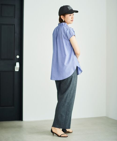 le.coeur blanc / ルクールブラン シャツ・ブラウス | ストライプフリルカラーブラウス | 詳細28