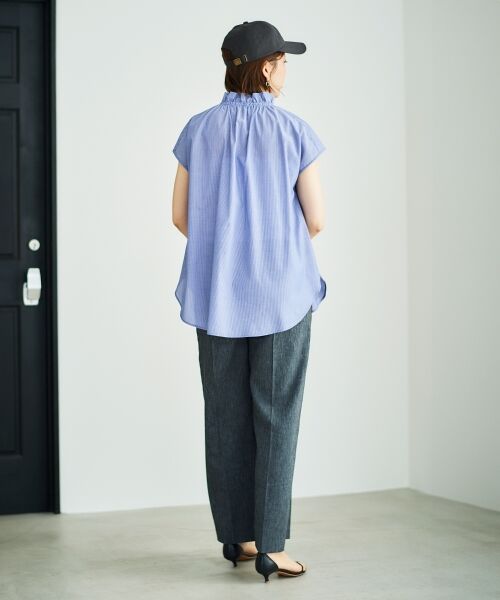 le.coeur blanc / ルクールブラン シャツ・ブラウス | ストライプフリルカラーブラウス | 詳細29