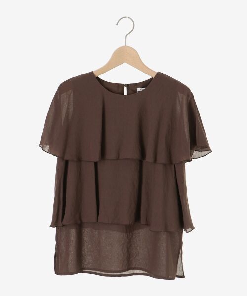 le.coeur blanc / ルクールブラン シャツ・ブラウス | 《手洗い可能》シアーフリルティアードブラウス | 詳細1