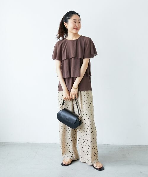 le.coeur blanc / ルクールブラン シャツ・ブラウス | 《手洗い可能》シアーフリルティアードブラウス | 詳細13