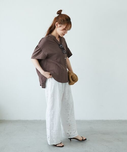 le.coeur blanc / ルクールブラン シャツ・ブラウス | 《お気に入り急上昇！！》ヴィンテージライクフレアスリーブブラウス | 詳細11