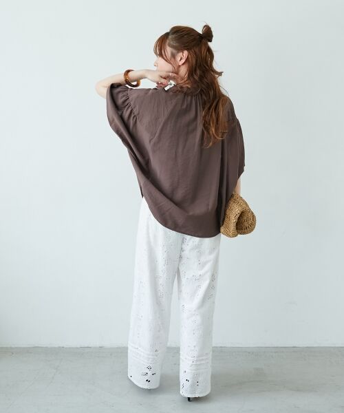 le.coeur blanc / ルクールブラン シャツ・ブラウス | 《お気に入り急上昇！！》ヴィンテージライクフレアスリーブブラウス | 詳細13