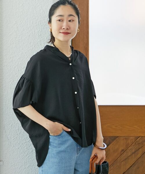 le.coeur blanc / ルクールブラン シャツ・ブラウス | 《お気に入り急上昇！！》ヴィンテージライクフレアスリーブブラウス | 詳細24