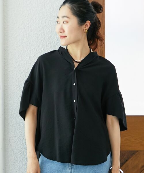 le.coeur blanc / ルクールブラン シャツ・ブラウス | 《お気に入り急上昇！！》ヴィンテージライクフレアスリーブブラウス | 詳細26