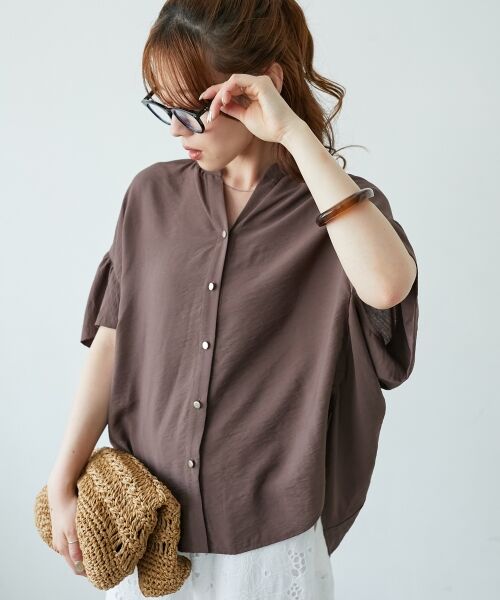 le.coeur blanc / ルクールブラン シャツ・ブラウス | 《お気に入り急上昇！！》ヴィンテージライクフレアスリーブブラウス | 詳細5