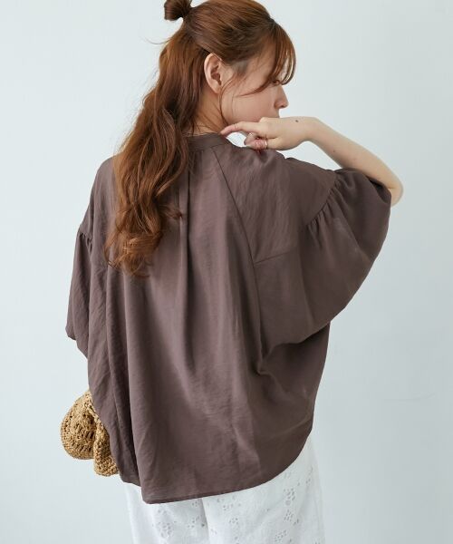 le.coeur blanc / ルクールブラン シャツ・ブラウス | 《お気に入り急上昇！！》ヴィンテージライクフレアスリーブブラウス | 詳細8