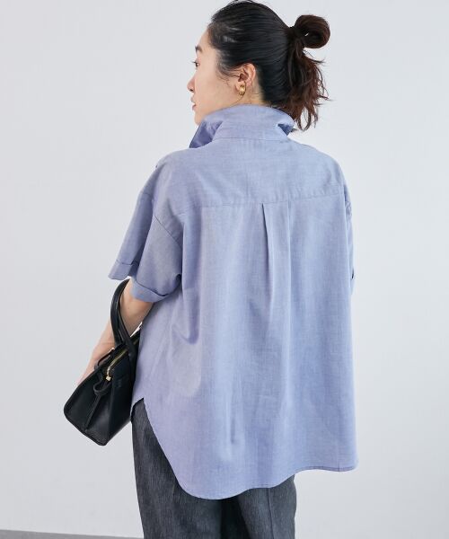 le.coeur blanc / ルクールブラン シャツ・ブラウス | 《1枚で着映え！》フロントフリルレギュラーカラー半袖シャツ | 詳細24