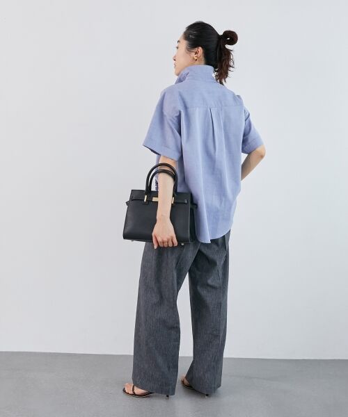 le.coeur blanc / ルクールブラン シャツ・ブラウス | 《1枚で着映え！》フロントフリルレギュラーカラー半袖シャツ | 詳細28