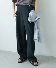 le.coeur blanc / ルクールブラン その他パンツ | 《手洗い可能》RNストレッチセミワイドタックパンツ