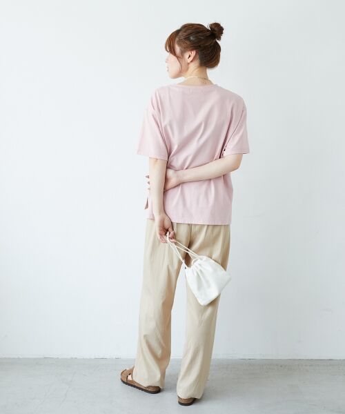 le.coeur blanc / ルクールブラン その他パンツ | 《手洗い可能》RNストレッチセミワイドタックパンツ | 詳細19
