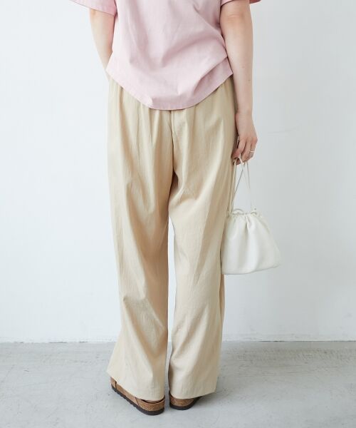 le.coeur blanc / ルクールブラン その他パンツ | 《手洗い可能》RNストレッチセミワイドタックパンツ | 詳細26