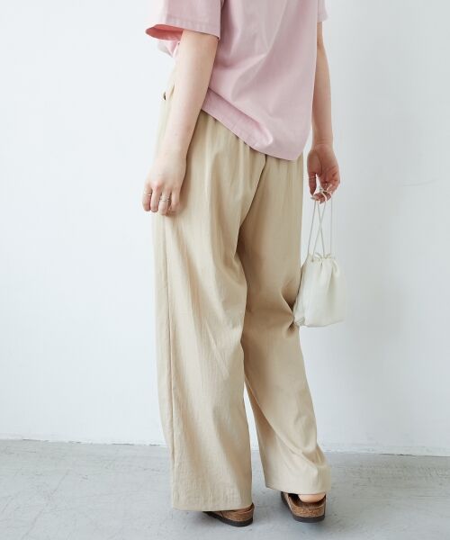 le.coeur blanc / ルクールブラン その他パンツ | 《手洗い可能》RNストレッチセミワイドタックパンツ | 詳細27