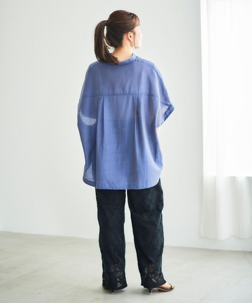 le.coeur blanc / ルクールブラン その他パンツ | 《手洗い可能》パッチワーク風レースイージーパンツ | 詳細6