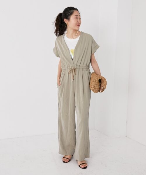 le.coeur blanc / ルクールブラン ロング・マキシ丈ワンピース | ヴィンテージライクジャンプスーツ | 詳細11