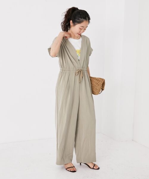 le.coeur blanc / ルクールブラン ロング・マキシ丈ワンピース | ヴィンテージライクジャンプスーツ | 詳細12