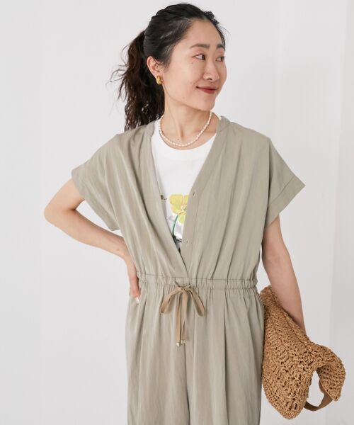 le.coeur blanc / ルクールブラン ロング・マキシ丈ワンピース | ヴィンテージライクジャンプスーツ | 詳細14