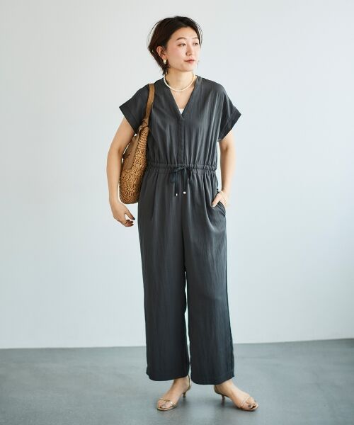 le.coeur blanc / ルクールブラン ロング・マキシ丈ワンピース | ヴィンテージライクジャンプスーツ | 詳細18