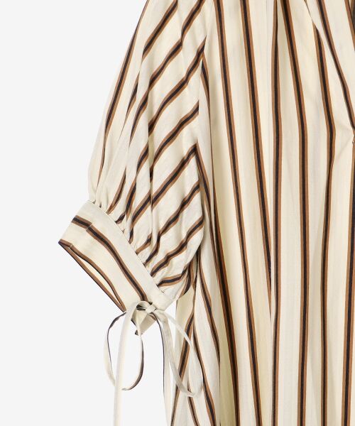 le.coeur blanc / ルクールブラン ロング・マキシ丈ワンピース | ストライプVネックワンピース | 詳細25