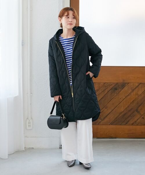 le.coeur blanc / ルクールブラン カットソー | 《手洗い可能》ボーダー5分袖ワイドプルオーバー | 詳細13