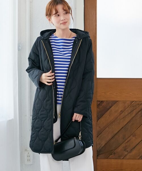 le.coeur blanc / ルクールブラン カットソー | 《手洗い可能》ボーダー5分袖ワイドプルオーバー | 詳細14