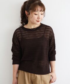 le.coeur blanc / ルクールブラン ニット・セーター | リネンライクメッシュニットプルオーバー