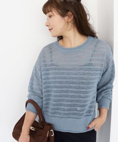 le.coeur blanc / ルクールブラン ニット・セーター | リネンライクメッシュニットプルオーバー