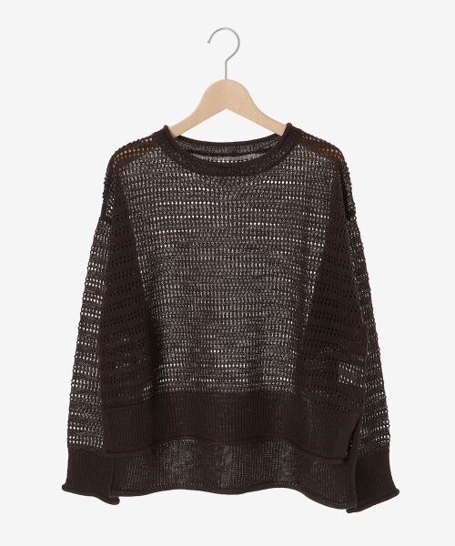 le.coeur blanc / ルクールブラン ニット・セーター | リネンライクメッシュニットプルオーバー | 詳細10